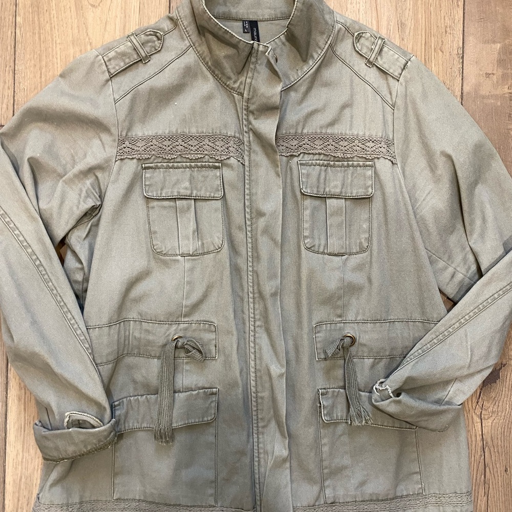 Maurice’s Utility Green Shacket | Size Large